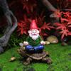Cross-Border Creative Miniature Meditating Turtle Resin Gnome - Garden Elf Ornament