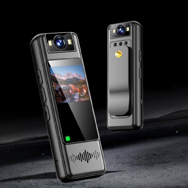 Камера body-worn для записи видео 1080P Full HD, со встроенным экраном, широкоугольным объективом 120°, циклической записью, обнаружением движения
