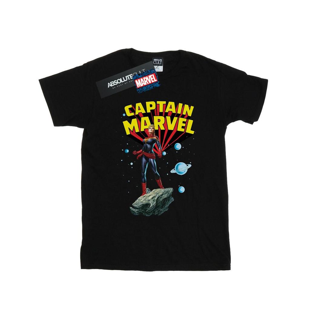 Marvel Mens Captain Marvel Space Pose T-Shirt