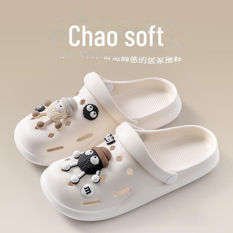 Женские пляжные тапочки EVA 2024 — толстая подошва, противоскользящие, с защитой от запаха, подчеркивающий дизайн для ношения на открытом воздухе