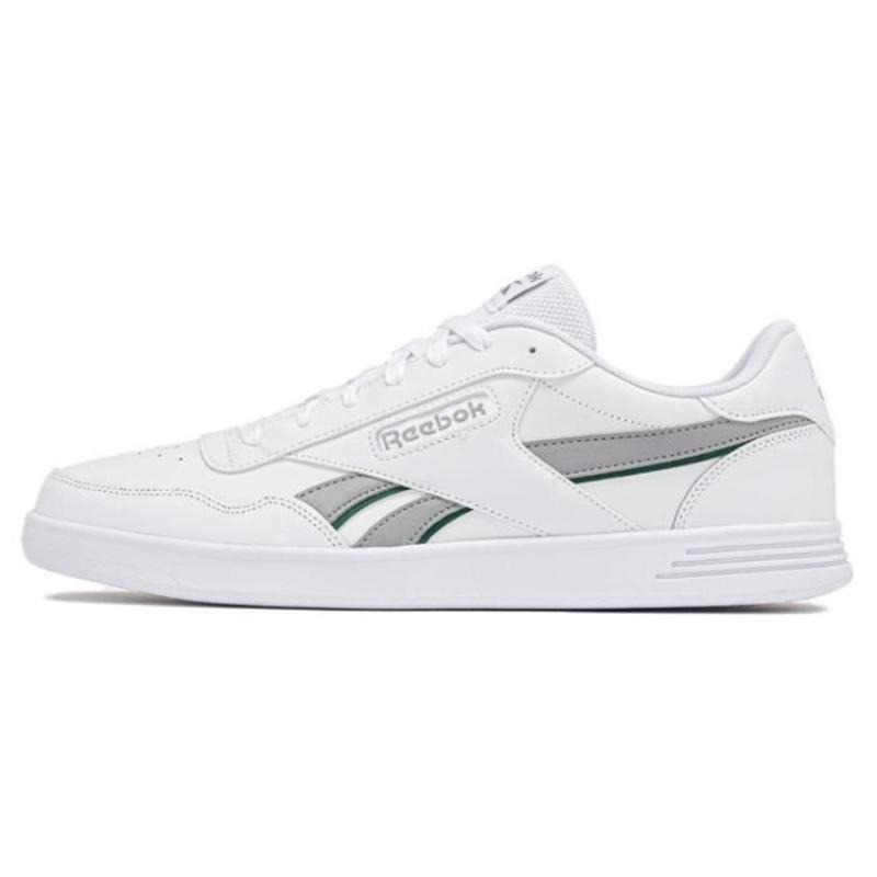 Reebok Low Top Skateboard Shoes Unisex White Gray Sneakers 100074278