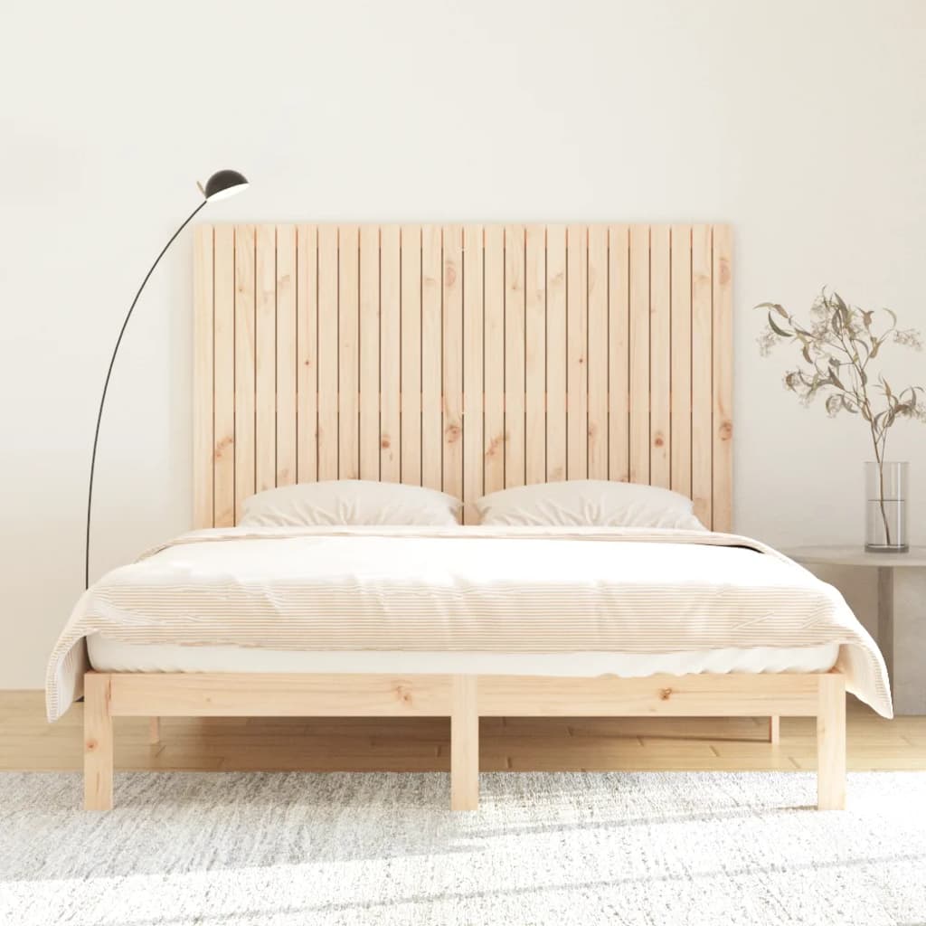 Wall Mounted Headboard 166 x 3 x 110 cm Solid Pine Wood