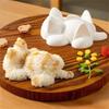 Large Size Cat Shape Onigiri Mold White Sushi Mould Mashed Potato Mold  Complementary Food