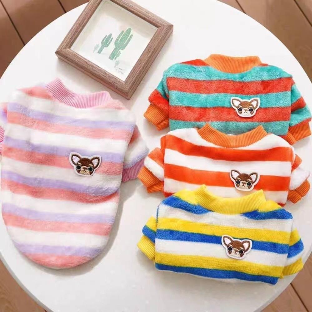 Soft Flannel Pet Clothing Hoodie Design Pet Sweatshirt Cute Pet Outfits