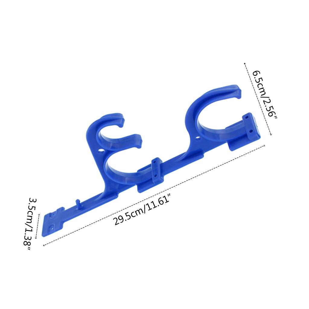 2Pcs Pool Poles Hanger Hooks Plastic Holder with Screws for Outdoor Swimming Pool Telescopic Poles Brushes Garden Hoses