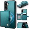 For Samsung Galaxy A26 5G Case JEEHOOD J09 RFID Blocking Card Holder Leather Back Phone Cover Magnetic Case