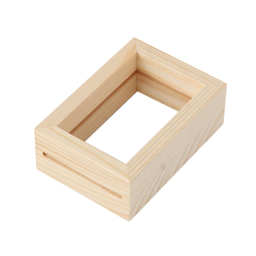 Mini Wedding Decor Art Photo Frame Vintage Wooden Picture Holder