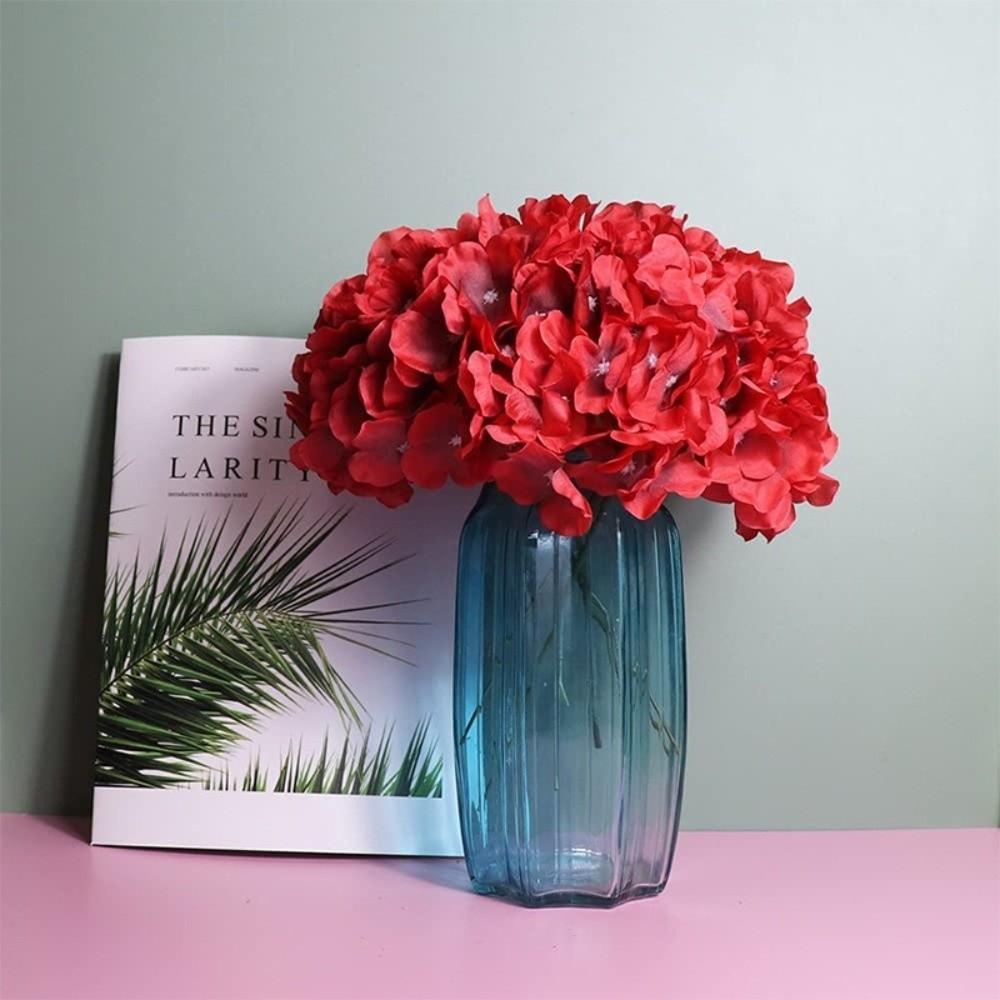 With Stem Hydrangea Dyed Edged Chrysanthemum New Fake Flower Ball Photography Props