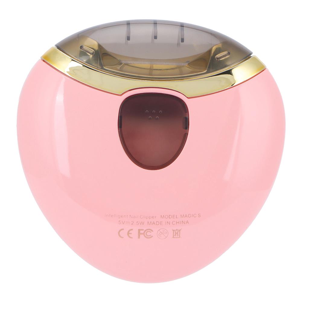 Электрические щипчики для ногтей, кусачки, триммер для ногтей, ножницы, маникюрный инструмент, зарядка через USB для детей, пожилых людей, розовый