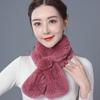 Шарф из шерсти кролика Рекс, двухсторонний шарф, утолщенный, теплый, мужской и женский, осенне-зимний, меховой воротник, универсальный меховой ветрозащитный шарф для защиты шеи