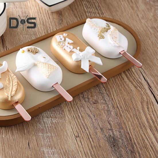 10 шт. формы для палочек для мороженого, здоровые портативные легкие акриловые палочки для мороженого, формы для рукоделия на палочках для мороженого