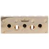 Musiclily Pro 43mm Guitar Locking Nut R3 Steel Floyd Rose Tremolo Bridge for Electric Gold Guitars,