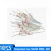10PCS Thermal Fuse 250V 10A TF RY 60C 70C 80C 92C 100C 110C 115C 121C 135C 142C 157C 165C 172C 185C 192C 210C 240C 285C 300C Fuses4