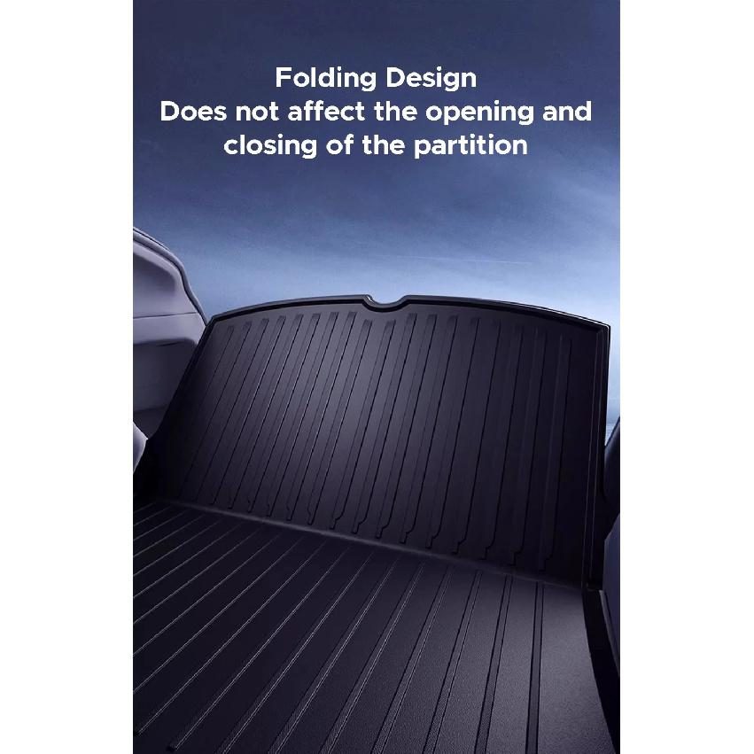 TEKSY For Tesla New Model Y 2026 2025 Juniper  Front and Back Trunk Mat TPE Carpet Waterproof Weather-resistant Pads Layer Mats