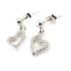 Les Trésors De Lily [I9781] - Silver 'Love' Silver Earrings (rhodium-plated) - 16x7 Mm