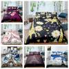 3D Paris Tower Bedding Set Building Duvet Pillow Case 2/3 AU/EU/DE Full Size Boys' Room Super Soft Home Decoration