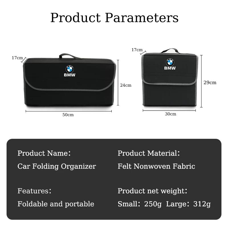 MAKKG1 New 2025 Car Trunk Storage Box Foldable Stowing Tidying Organizer Bag For BMW Performance F30 F20 F10 F40 E92 E91 G20 G30 G05 G0