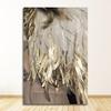 Картина на холсте, настенная картина, фон для дивана, американский современный декор для гостиной, золотое перо, абстрактные крылья ангела