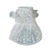 Одежда для собак Платье принцессы из полиэстера с круглым вырезом и защитой от солнца для лета