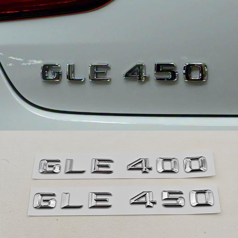 3D ABS Car Letters Logo GLE400 GLE450 Rear Trunk Badge Sticker Emblem For Mercedes Benz GLE Class GLE 400 GLE 450 Accessories LWL3
