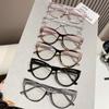 Men Women Finished Prescription Minus Eyeglasses Vintage Cat Eye Optical Glasses High Definition Myopia Eyeglasses 0-1.0-1.5-4.0