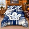 Printed 3Pcs Bedding Set Toronto Maple Leafs Pattern Bed Sheet Pillowcase For Bedroom Decor
