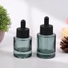 30/50/100Ml Dropper Bottles Glass Empty Essential Oil Aromatherapy Bottles Black Cap Dark Green Pipettes Bottles Refillable
