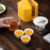 Qianli Jiangshan Белоснежный Фарфоровый Портативный Дорожный Чайный Набор