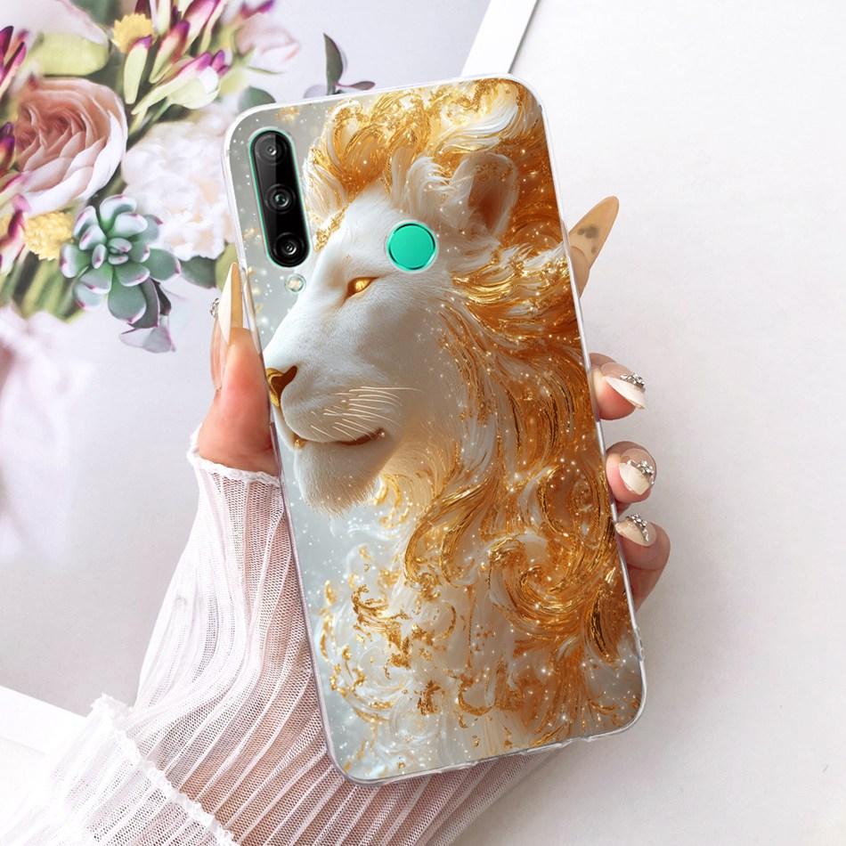 For Huawei Y7p Cool Dragon Tiger Pattern Phone Case For Huawei Y7P 2020 ART-L28 ART-L29 Soft Silicone TPU Cases