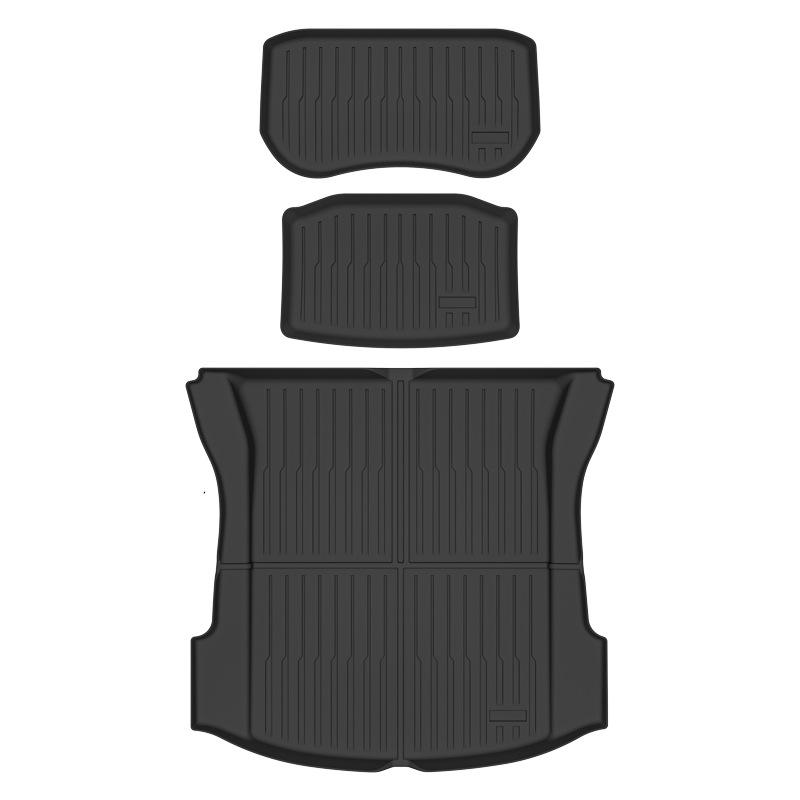 Коврик в передний багажник из ТПЭ и накладка на спинку заднего сиденья для Tesla Model Y