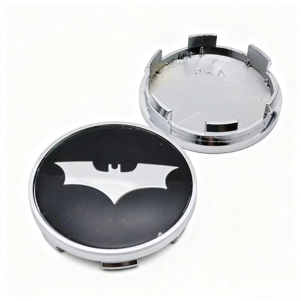 4pcs BAT Logo Badge Emblem Car Wheel Center Caps 65MM 59MM Car Rim Hubcaps Cover Wheels Hub Cap Replace Auto Styling Accessories