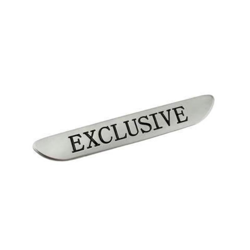 2PC 3D Metal EXCLUSIVE Side Fender Sticker Emblem Badge Car For Mercedes Benz W205 W213 C43 C63 C200 E300 E200 AMG Accessories QA1