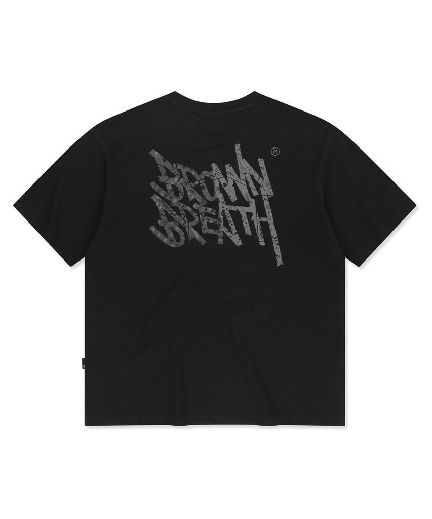 BROWNBREATH Paisley Tag Tee - Black