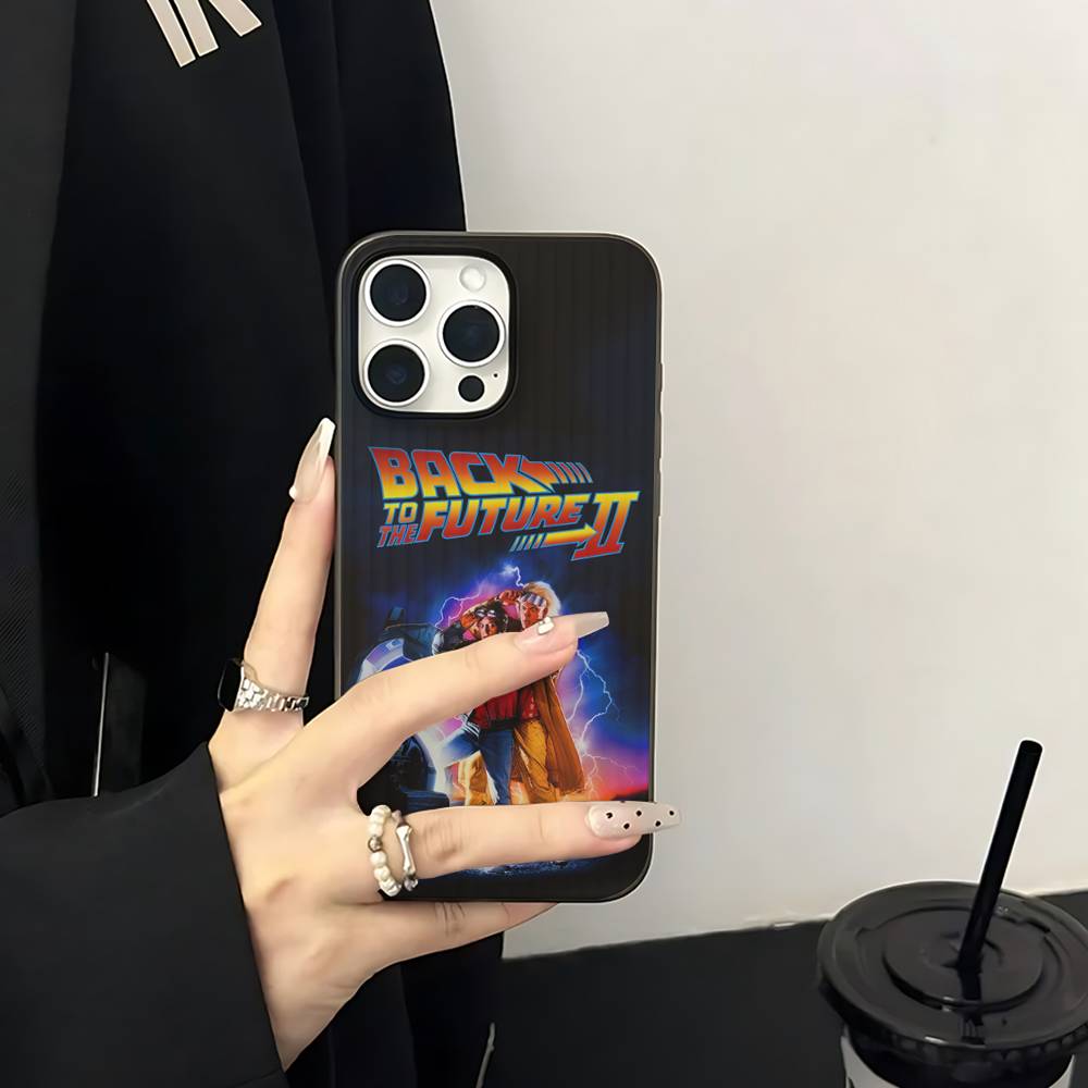 Назад в будущее Для iPhone 17 16 15 Plus Pro Max 12 14 Plus 11 13 Волна Гофрированная Полоса Чехол для Телефона