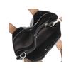 [Rinle] bag ladies tote bag shoulder bag handbag 2WAY front pocket work bag Shoulder bag simple D.KELLY (BL-945M Black/Black)