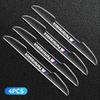 BAHI3 4pcs/set Transparent Car Door Anti-collision Protector Bumper Strip Sticker For BMW E46 E90 E60 F10 F30 E39 E36 F20 E87 G30