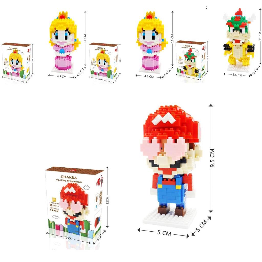 Super Mario Bros Plastic Puzzle Toy For Kids Educational Building Blocks Gift