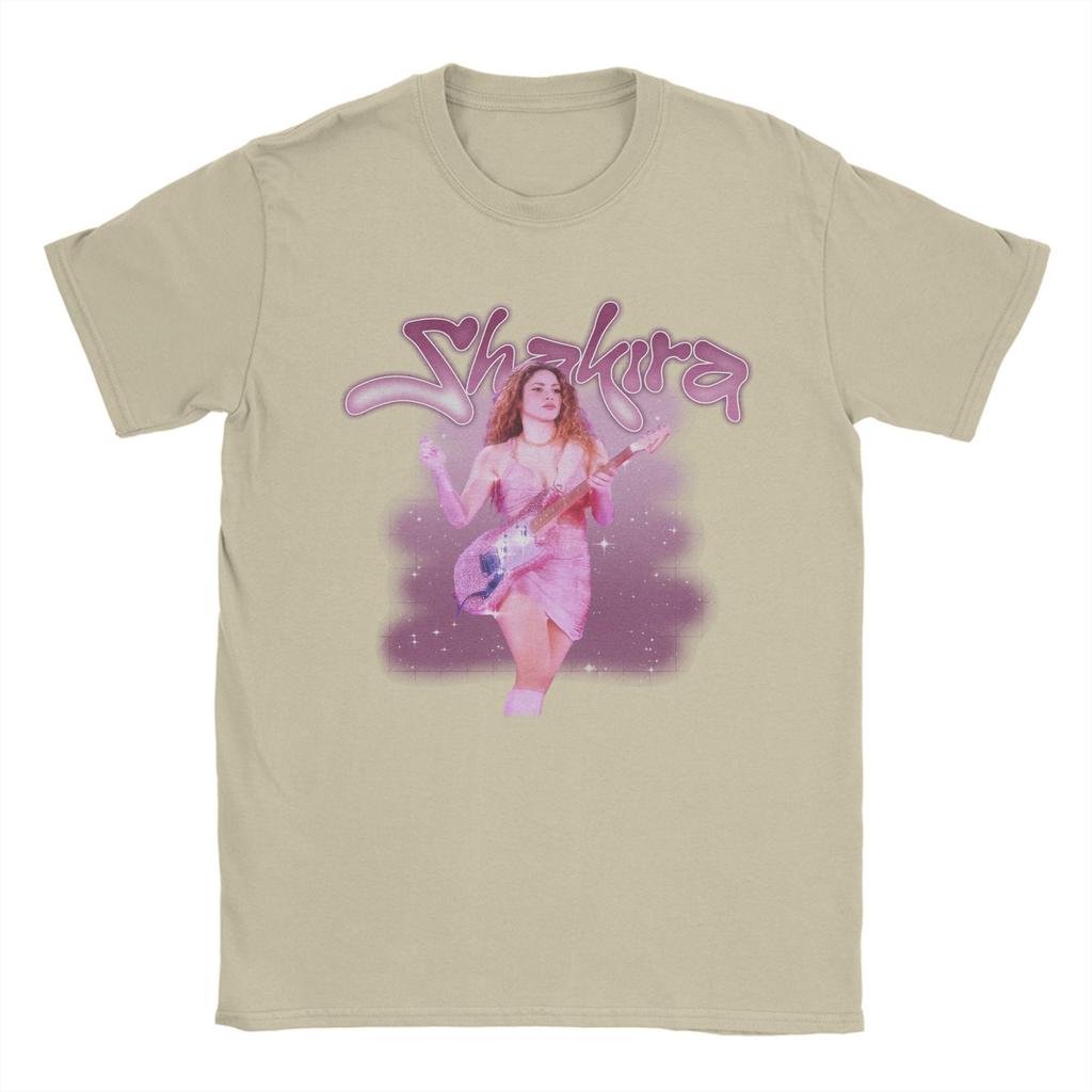 Singer Shakira TShirts for Unisex  Funny Pure Cotton Tee Shirt Crew Neck Short Sleeve T Shirt Gift Idea Clothing