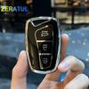 3 4 Кнопки Для Hyundai Santa Fe Sport Ix45 Equus Centennial Genesis G80 Grandeur Azera ТПУ Чехол Оболочка Держатель Брелок для Автомобильного Ключа