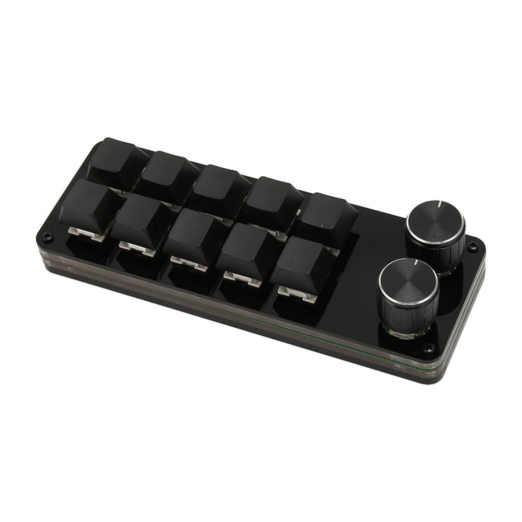 Программируемая клавиатура 10 клавиш 2 регулятора Синие переключатели Механическая С возможностью горячей замены Мини-клавиатура для игр Офис Медиа