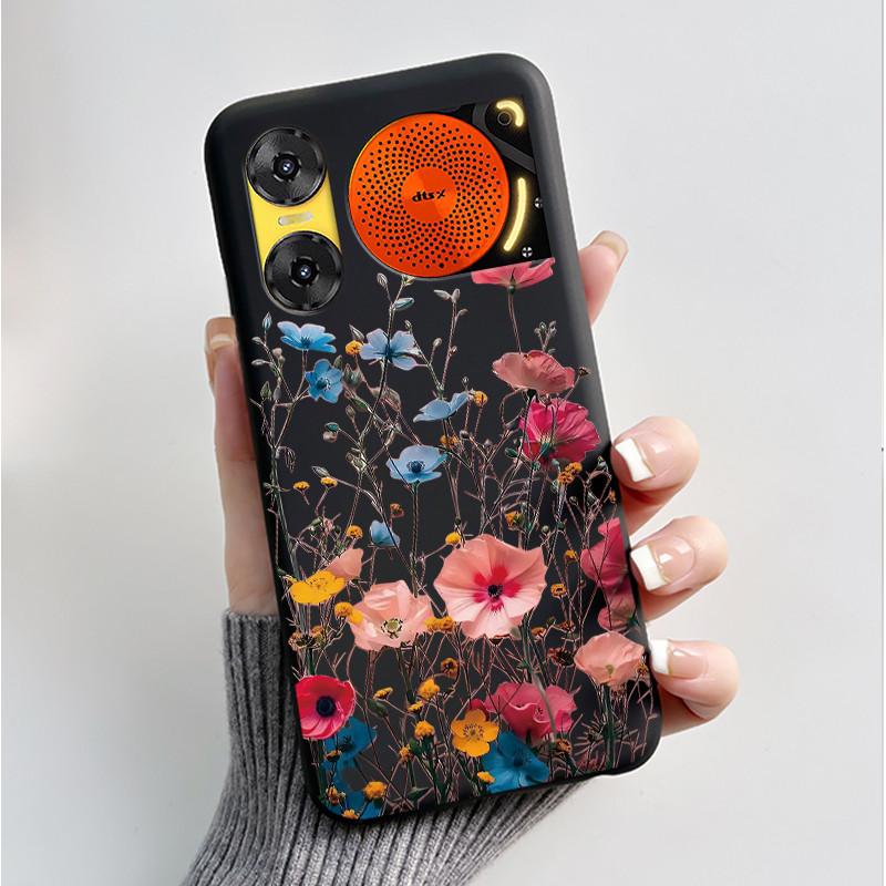Чехол для печати для ZTE Nubia Music 2 Music2 Мягкий силиконовый черный корпус для ZTE Nubia Music Z2353 Чехол Милый Цветочный Мультяшный Корпус