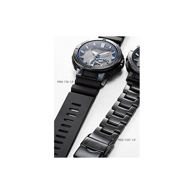 Часы Casio Pro Trek [Официальный японский продукт] Angler Line Радиоуправляемые на солнечной батарее PRW-73XT-1JF Мужские Черные