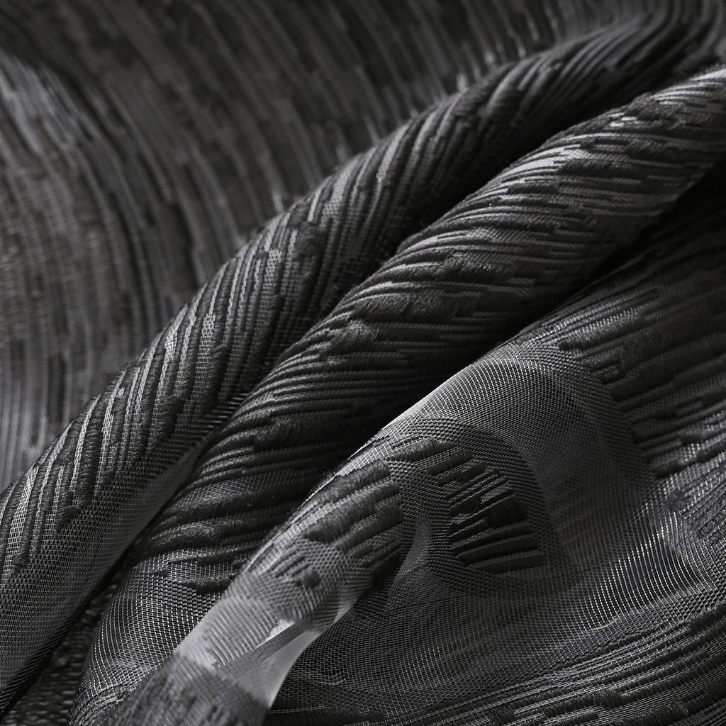 Занавеска Блэкаут с Листьями Цветов, Декор Оконной Сетки, Готовая Занавеска