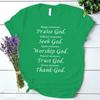 Trust God Thank God Harajuku Tshirt Lovely Faithful Vintage Clothes High Street Kpop Tees 90s Trend Graphic T Shirts Camisetas