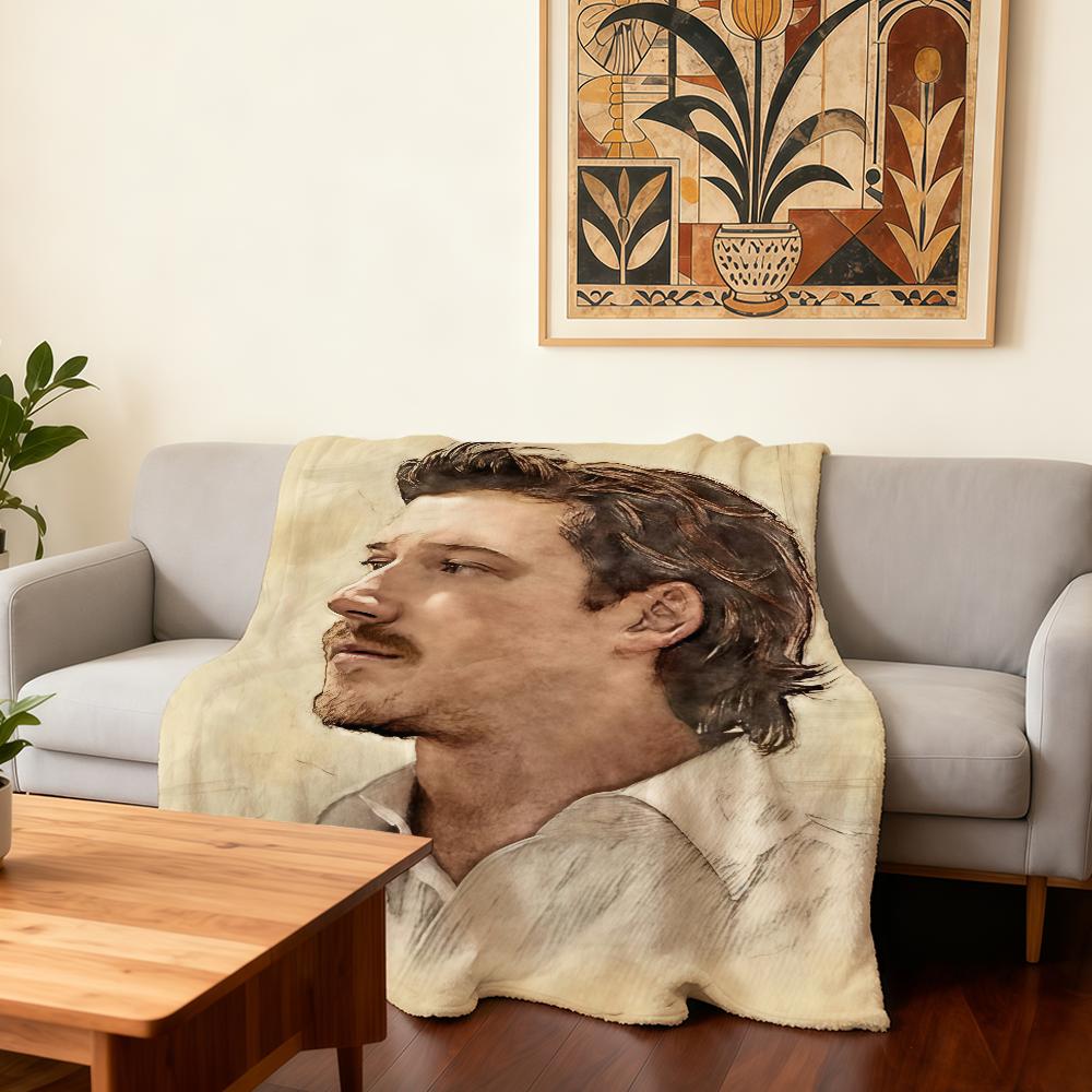 M-Morgan W-Wallen I am the Problem Blanket Super Warm Comfortable Plush Throw Blanket Child Home Sofa Bedroom Gift