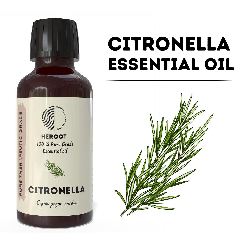 Citronella 100% Pure Essential Oil Natural Therapeutic Grade Lift Mood