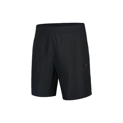 Эластичные свободные шорты с логотипом Li Ning, мужские шорты черного цвета YKST067-1