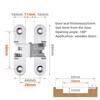 Hidden Gate Hinge Stainless Steel Invisible Door Hinges Concealed Barrel Wooden Box Silver