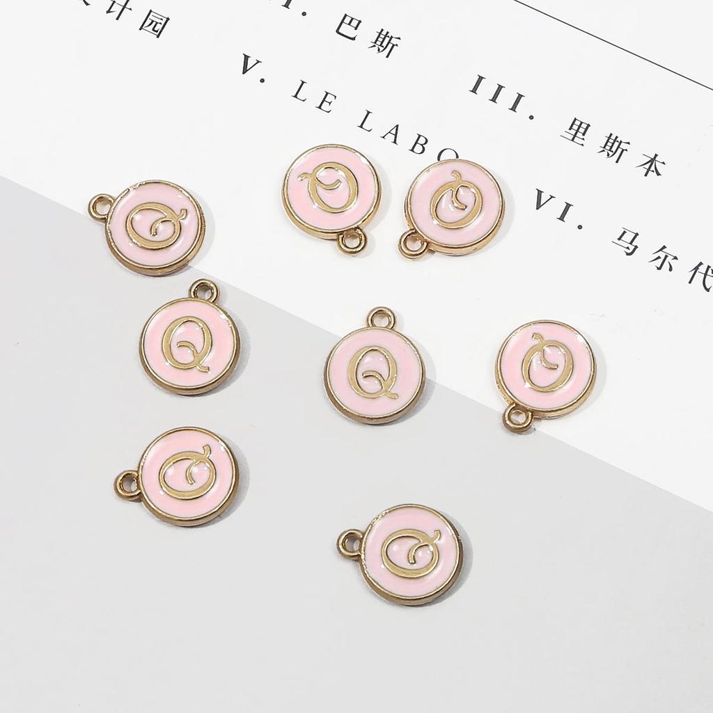 10 шт., металлическая эмаль, английские буквы, подвески, подвеска для самостоятельного изготовления ювелирных изделий, ожерелье, браслет, аксессуары