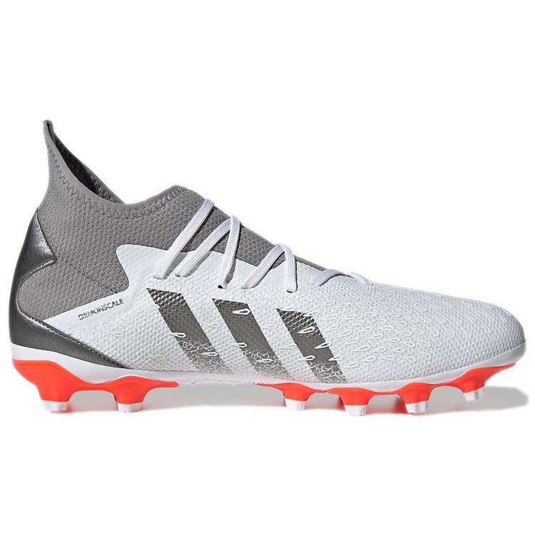 Adidas Predator Freak .3 Round Toe Lace-Up HG/AG Comfortable MG (Rubber Short Studs) Slip-Resistant Durable Soccer Shoes Men Soccer Shoes FY6301